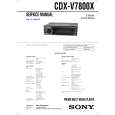 SONY CDXV7800X Service Manual cover photo