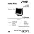 SONY CPD-100SF Owner's Manual cover photo