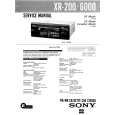SONY XR6000 Service Manual cover photo