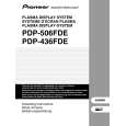 PIONEER PDP-436FDE Owner's Manual cover photo