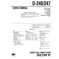 SONY D-247 Service Manual cover photo