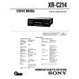 SONY XR-C214 Service Manual cover photo