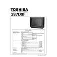 TOSHIBA 287D9F Service Manual cover photo