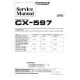 PIONEER CX597 Service Manual cover photo