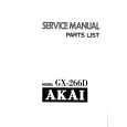 AKAI GX266D Service Manual cover photo