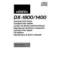 ONKYO DX-1400 Owner's Manual cover photo