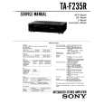 SONY TAF235R Service Manual cover photo