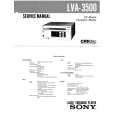 SONY LVA3500 Service Manual cover photo