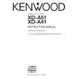 KENWOOD XDA41 Owner's Manual cover photo