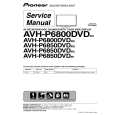 PIONEER AVH-P6800DVD/RE Service Manual cover photo