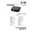 SONY D-145 Service Manual cover photo