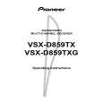 PIONEER VSX-D859TX/BXJI Owner's Manual cover photo