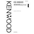 KENWOOD KX-W6020 Owner's Manual cover photo