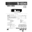 SONY TA-AX360 Service Manual cover photo