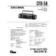 SONY CFD-58 Service Manual cover photo