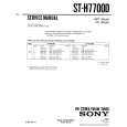 SONY STH7700D Service Manual cover photo