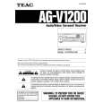 TEAC AG-V1200 Owner's Manual cover photo