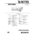 SONY TAFA777ES Service Manual cover photo