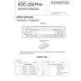 KENWOOD KDC226PH4 Service Manual cover photo