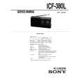SONY ICF380L Service Manual cover photo