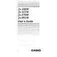 CASIO FX100W Owner's Manual cover photo