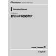 PIONEER DVH-P4050MP/XN/RC Owner's Manual cover photo