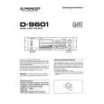 PIONEER D-9601 Owner's Manual cover photo