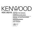 KENWOOD KDC-2021S Owner's Manual cover photo