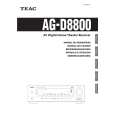 TEAC AG-D8800 Owner's Manual cover photo