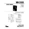 SONY WM-EX606 Service Manual cover photo