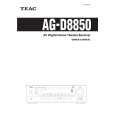 TEAC AGD8850 Owner's Manual cover photo