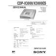 SONY CDP-X3000 Service Manual cover photo