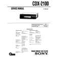 SONY CDX2100 Service Manual cover photo