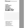 PIONEER DJM-707 Owner's Manual cover photo
