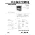 SONY HCDGRX20 Service Manual cover photo