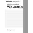 PIONEER VSX-AX10I-G/SDLPW Owner's Manual cover photo