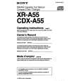 SONY XR-A55 Owner's Manual cover photo