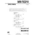 SONY WMFX321V Service Manual cover photo