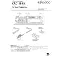 KENWOOD KRC188G Service Manual cover photo