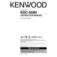 KENWOOD KDCX689 Owner's Manual cover photo