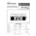 SANYO M7700L Service Manual cover photo