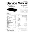 TECHNICS STG470L Service Manual cover photo