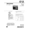 SONY ICF28 Service Manual cover photo