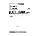 PIONEER KEH1500 X1M/EW Service Manual cover photo