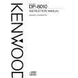 KENWOOD DP-8010 Owner's Manual cover photo