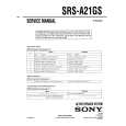 SONY SRSA21GS Service Manual cover photo