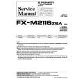 PIONEER FXM2116ZSA UC Service Manual cover photo