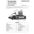 KENWOOD TK981 Service Manual cover photo