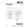 SONY WMFX14 Service Manual cover photo