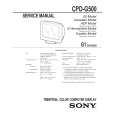 SONY CPDG500 Service Manual cover photo